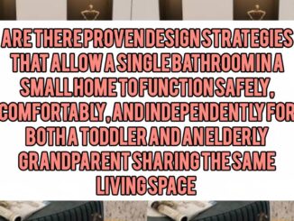 Are There Proven Design Strategies That Allow a Single Bathroom in a Small Home to Function Safely, Comfortably, and Independently for Both a Toddler and an Elderly Grandparent Sharing the Same Living Space